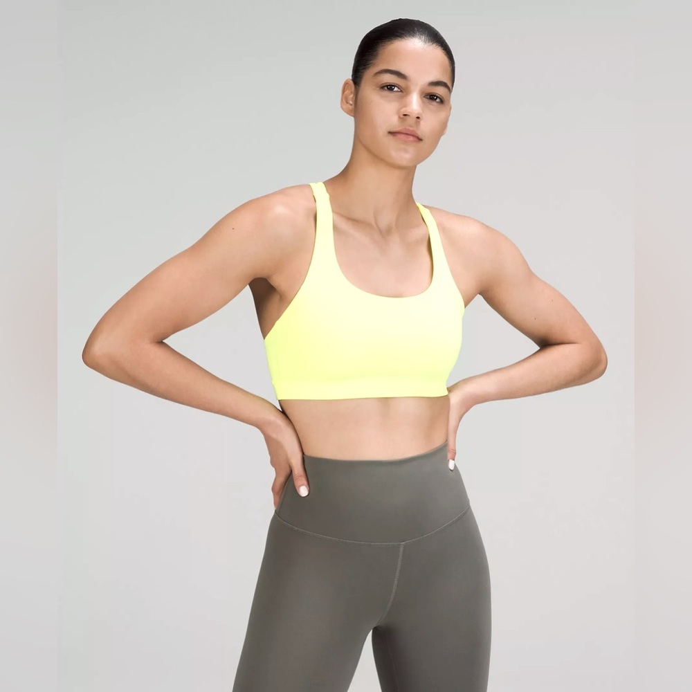 Lululemon energy bra - yellow - size 10